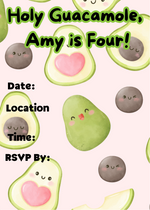 Avocado Theme Fourth Birthday