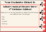 Theater Theme Five Year Old Birthday