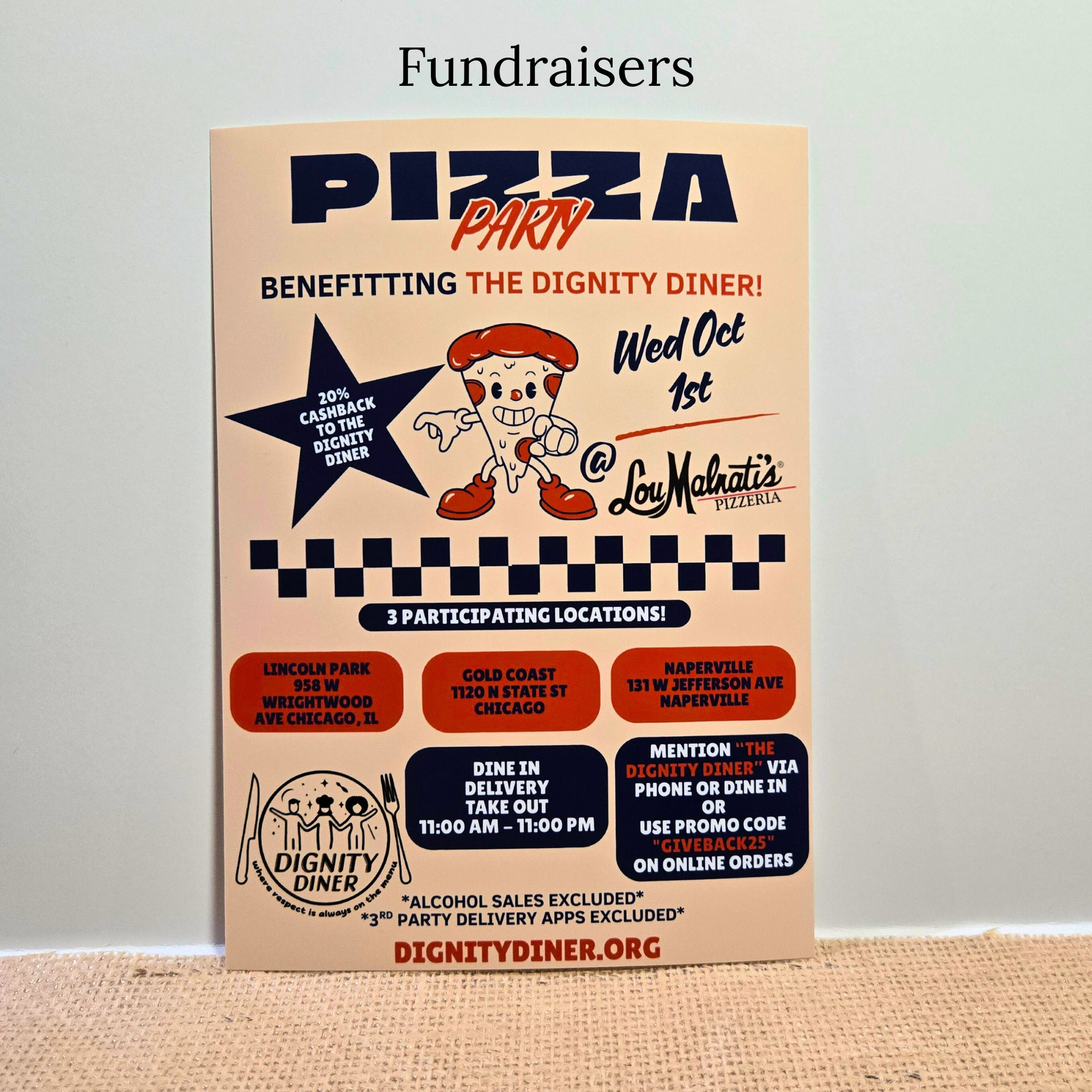 Affordable printing flyer for u coming fundraiser, with quick shipping