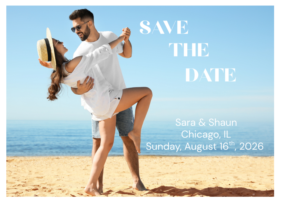 Design Your Own Photo Save The Date