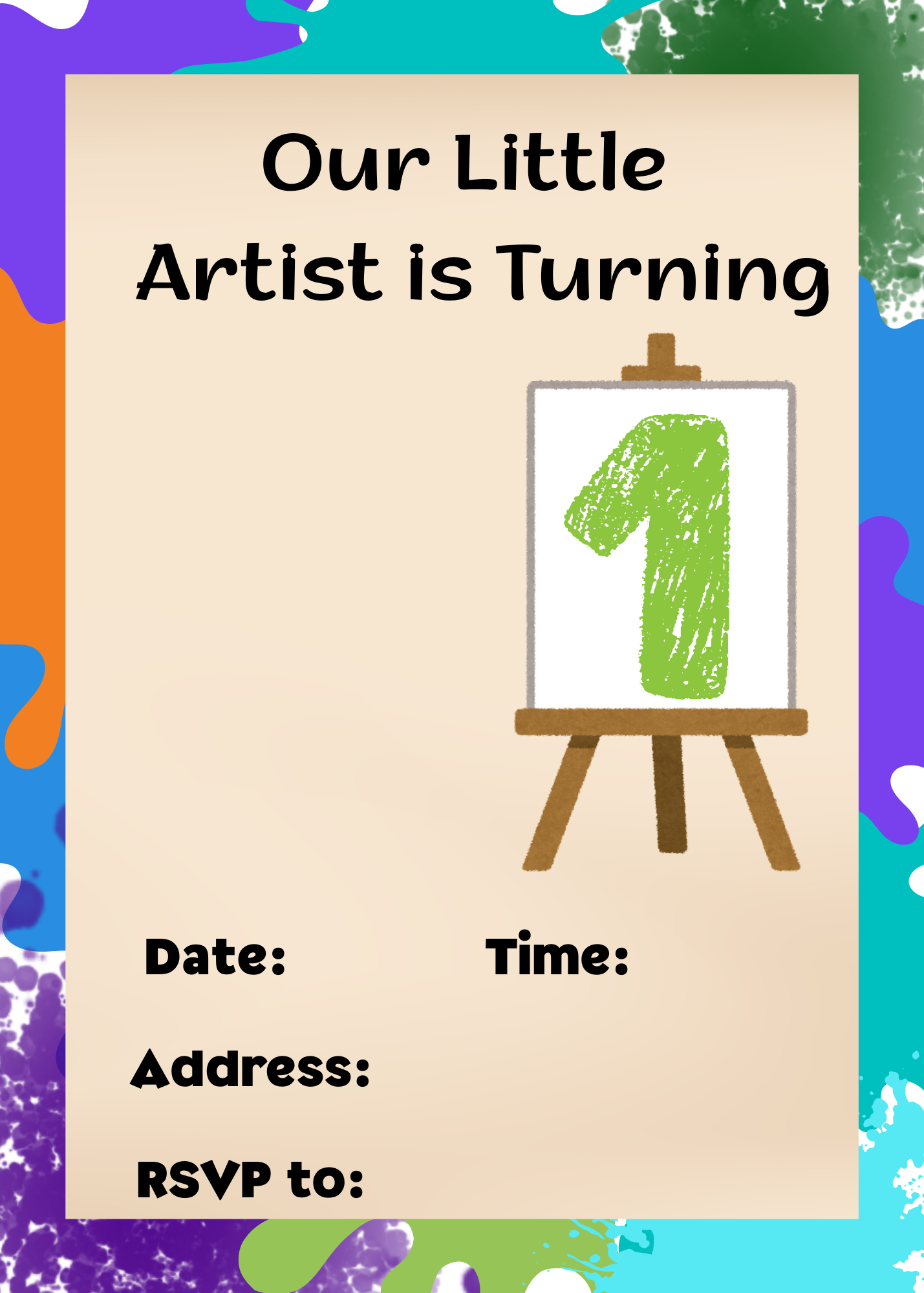 Our Little Artist is Turning One