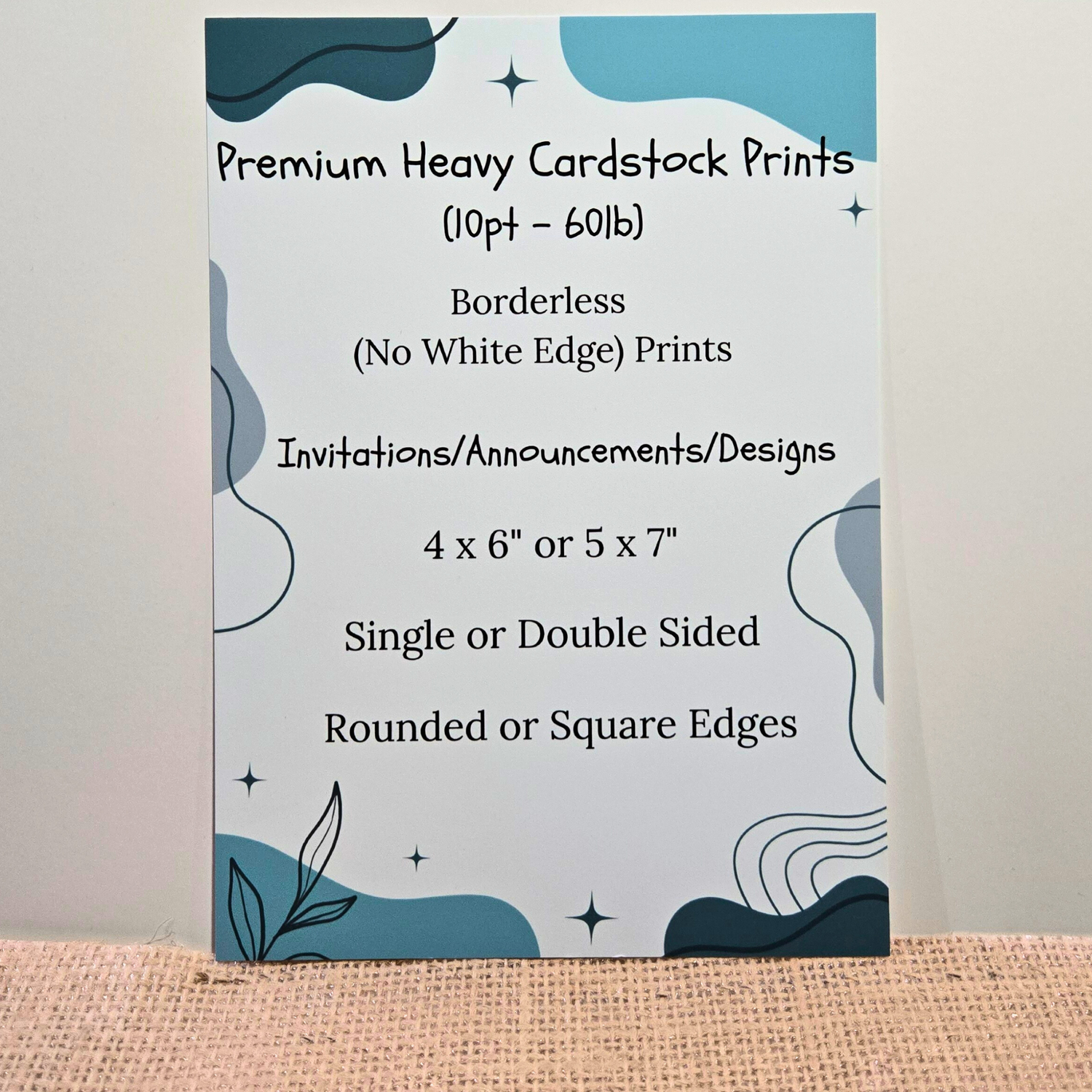 Premium Matte Cardstock (10pt-60lb) Prints
