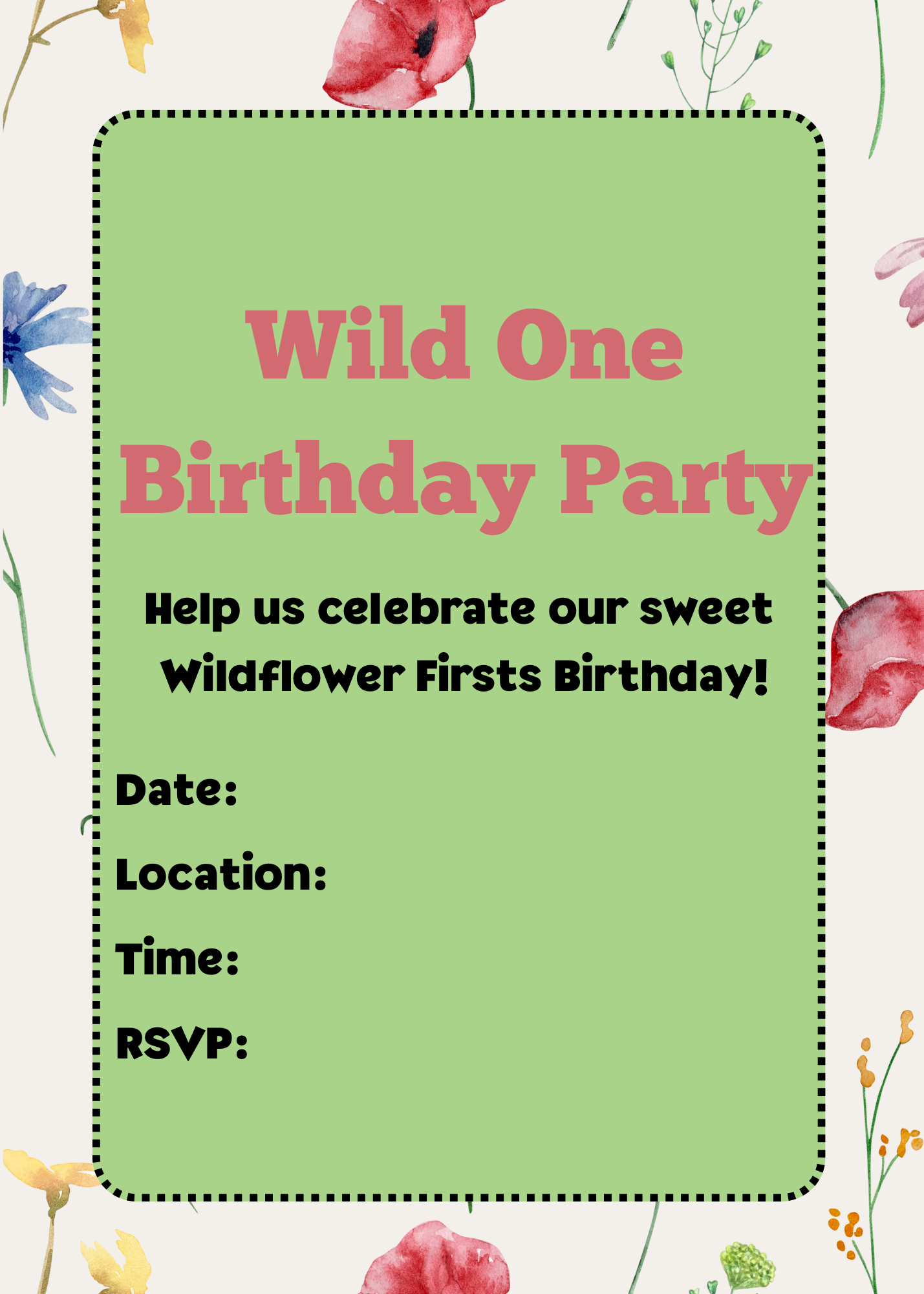 Wild One First Birthday Party