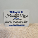 2x3 in metal magnet for a restaurant, fast shipping and cheap prices 